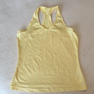 adidas butter yellow Racerback Tank